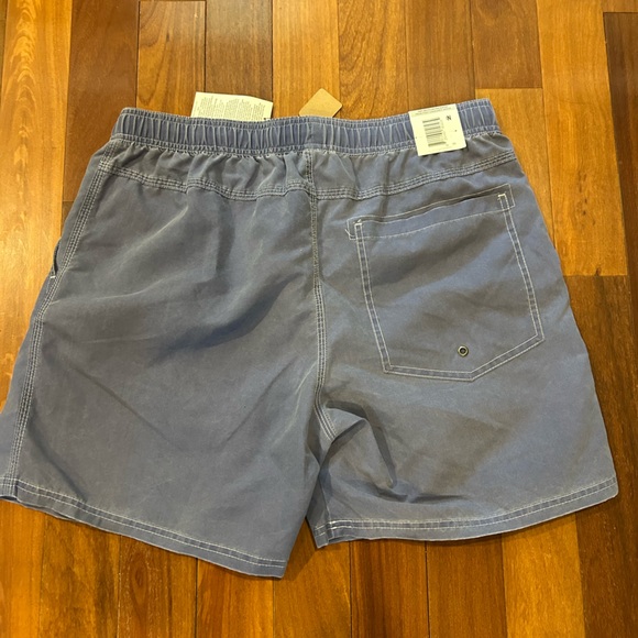 Cotton Men's Kahuna Drawstring Shorts, Worker Blue, Size L New - Picture 2 of 5